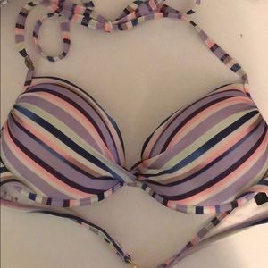 Victoria’s Secret striped push up bikini top